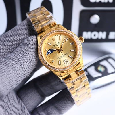 Rolex Oyster Perpetual Date Call8217 Movement Super Lume Diamond Bezel Lady Watch